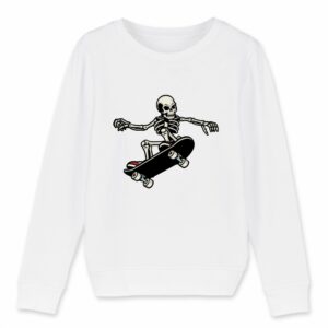 Sweat-shirt Enfant Bio - MINI CHANGER - Skullskater-2