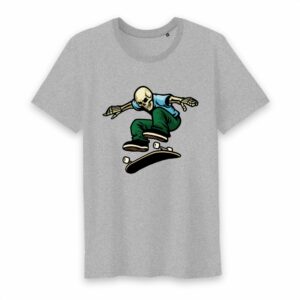 T-shirt Homme Col rond - 100% Coton BIO - Skullskater-1