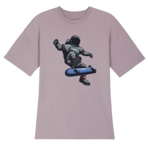 Robe T-shirt Femme 100% Coton BIO - TWISTER - Space Skater