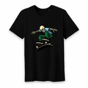 T-shirt Homme Col rond - 100% Coton BIO - Skullskater-1