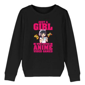 Sweat-shirt Enfant Bio - MINI CHANGER - Anime Girl