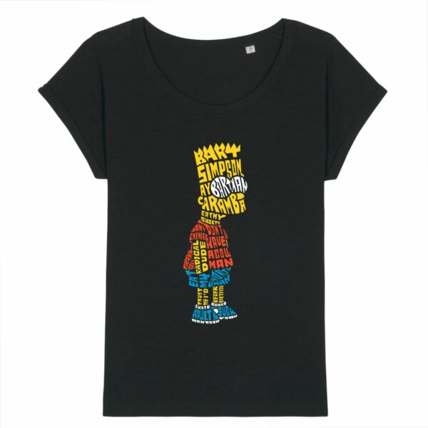 T-shirt Slub Femme - ROUNDER - Bart Simpson