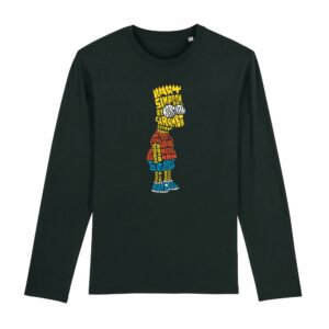 T-shirt manches longues homme - SHUFFLER - Bart Simpson