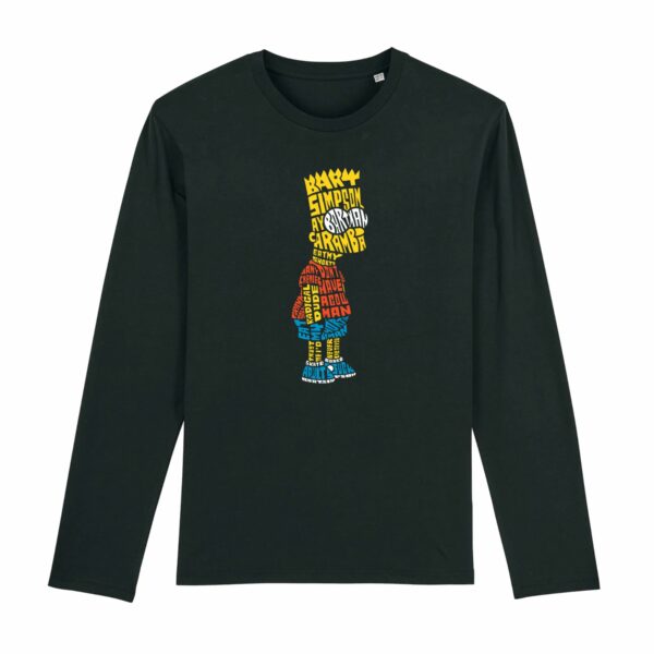 T-shirt manches longues homme - SHUFFLER - Bart Simpson