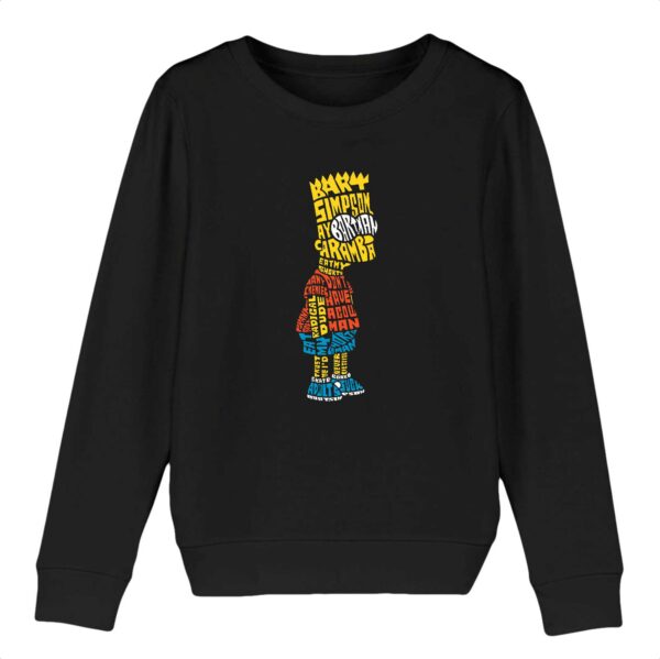 Sweat-shirt Enfant Bio - MINI CHANGER - Bart Simpson