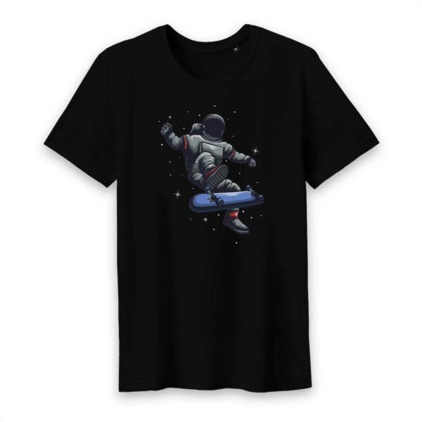T-shirt Homme Col rond - 100% Coton BIO - Space Skater